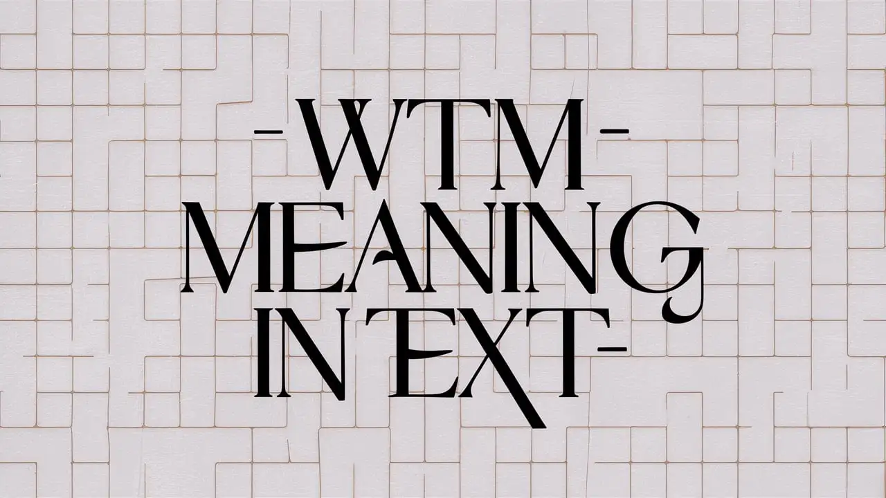 WTM Meaning in Text