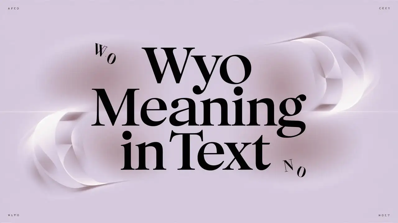 WYO Meaning in Text