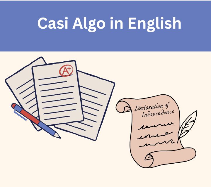 Casi algo in English