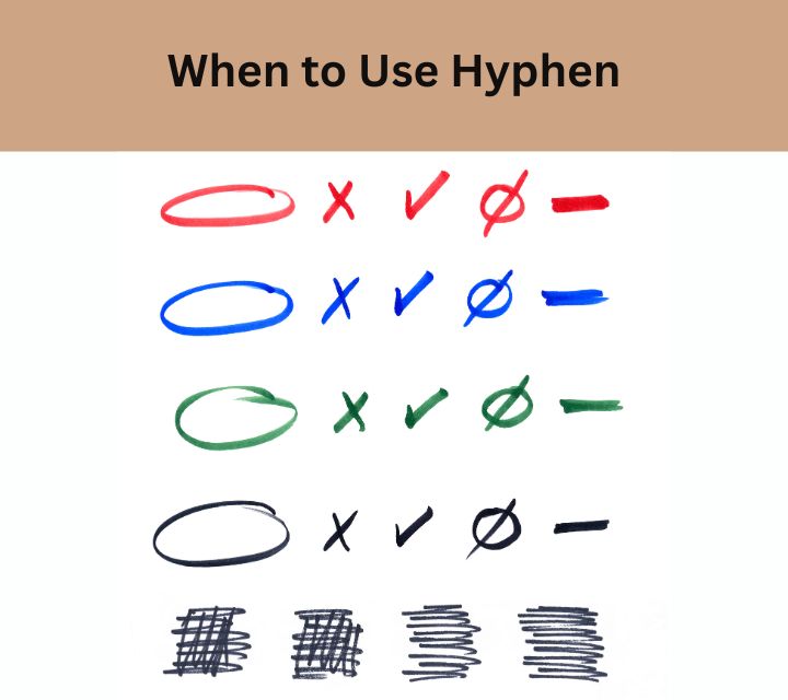 when to use hyphen