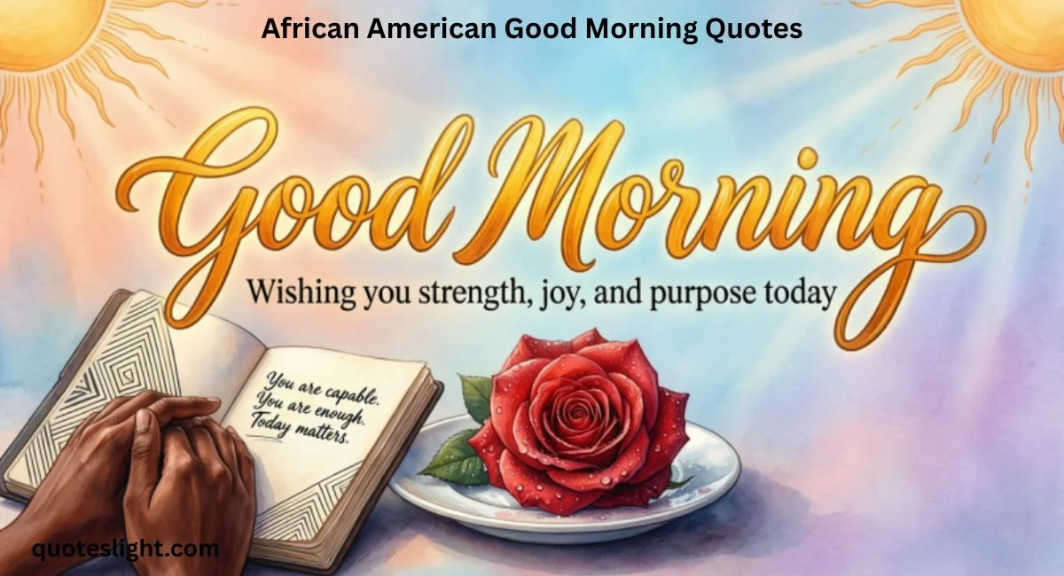 Positive African American Good Morning Quotes 2026