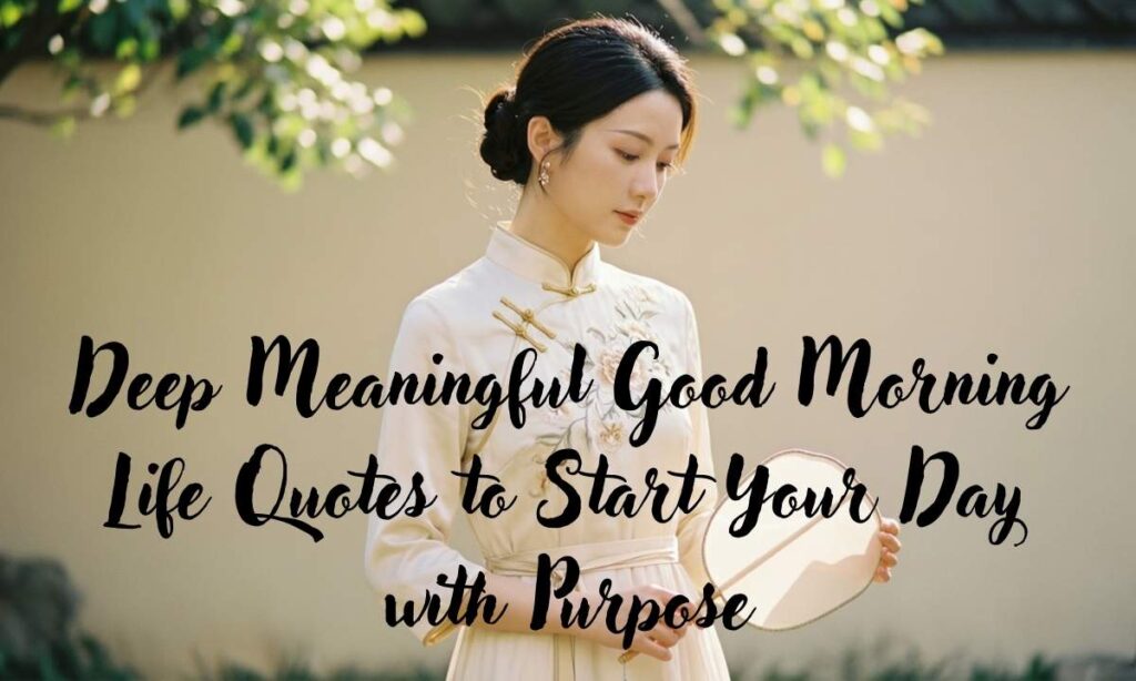 Deep Meaningful Good Morning Life Quotes (2026)